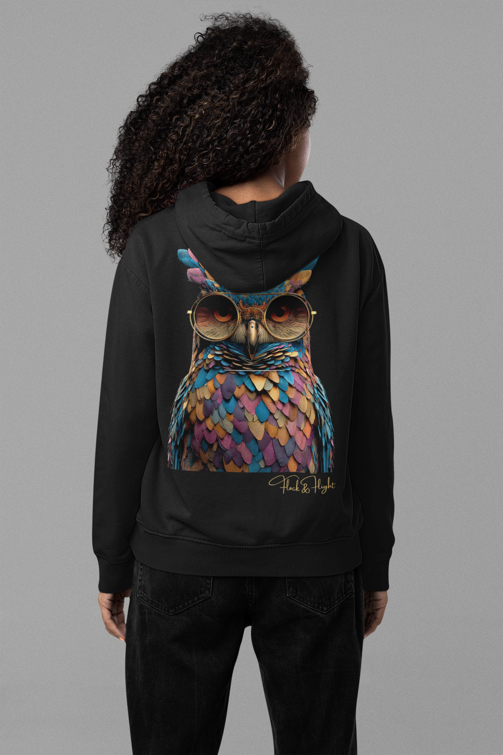 Owl Aviator Hoodie – Limited Edition Bird Lover Streetwear by Flock & Flight