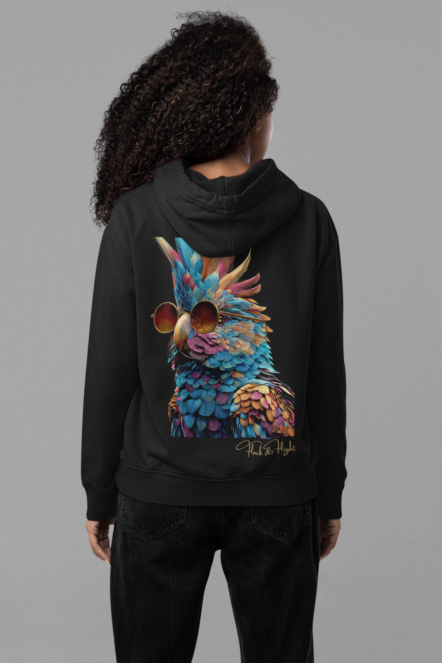 Cockatoo Aviator Hoodie – Limited Edition Parrot Streetwear by Flock & Flight