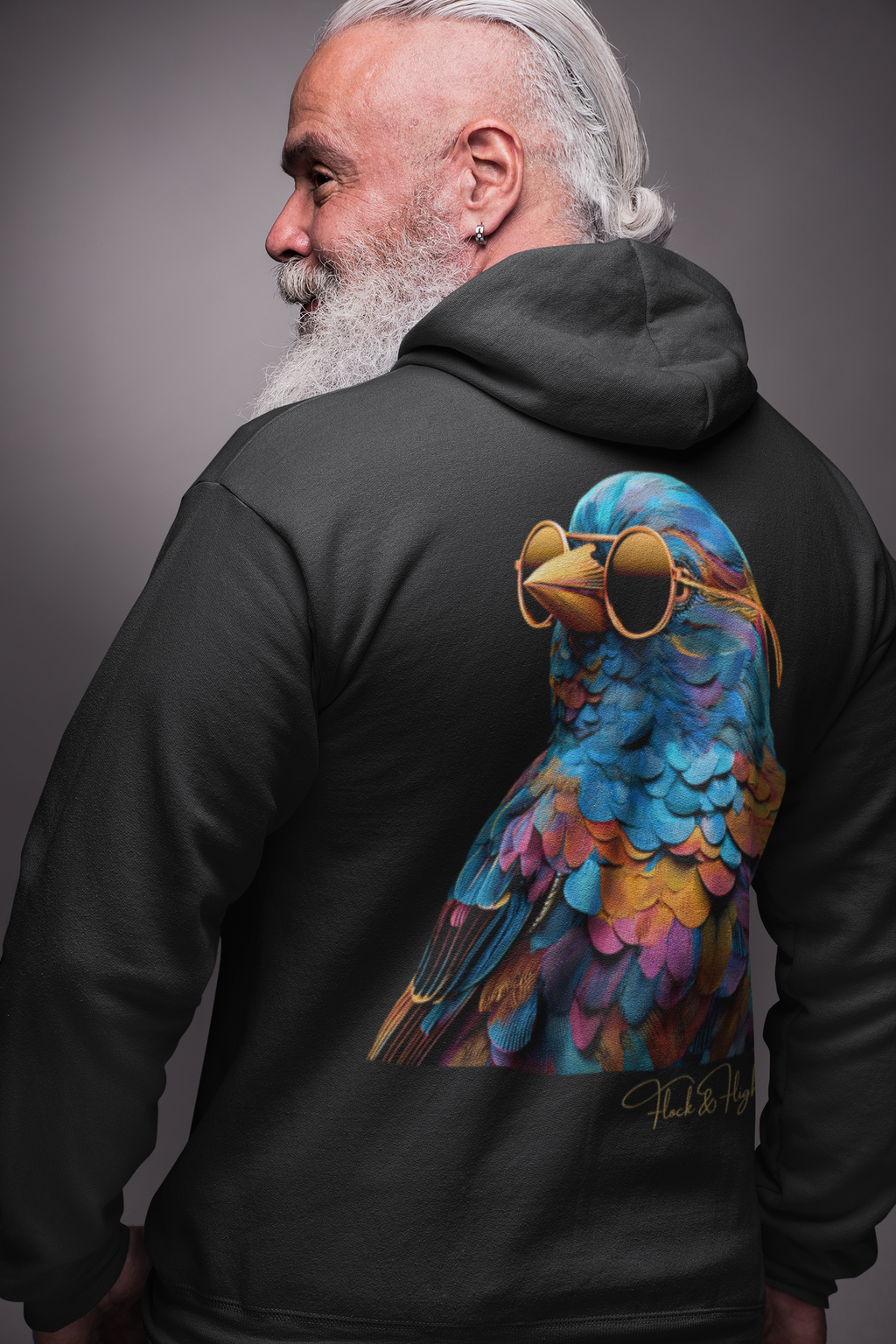 Finch Aviator Hoodie – Limited Edition Bird Lover Streetwear by Flock & Flight