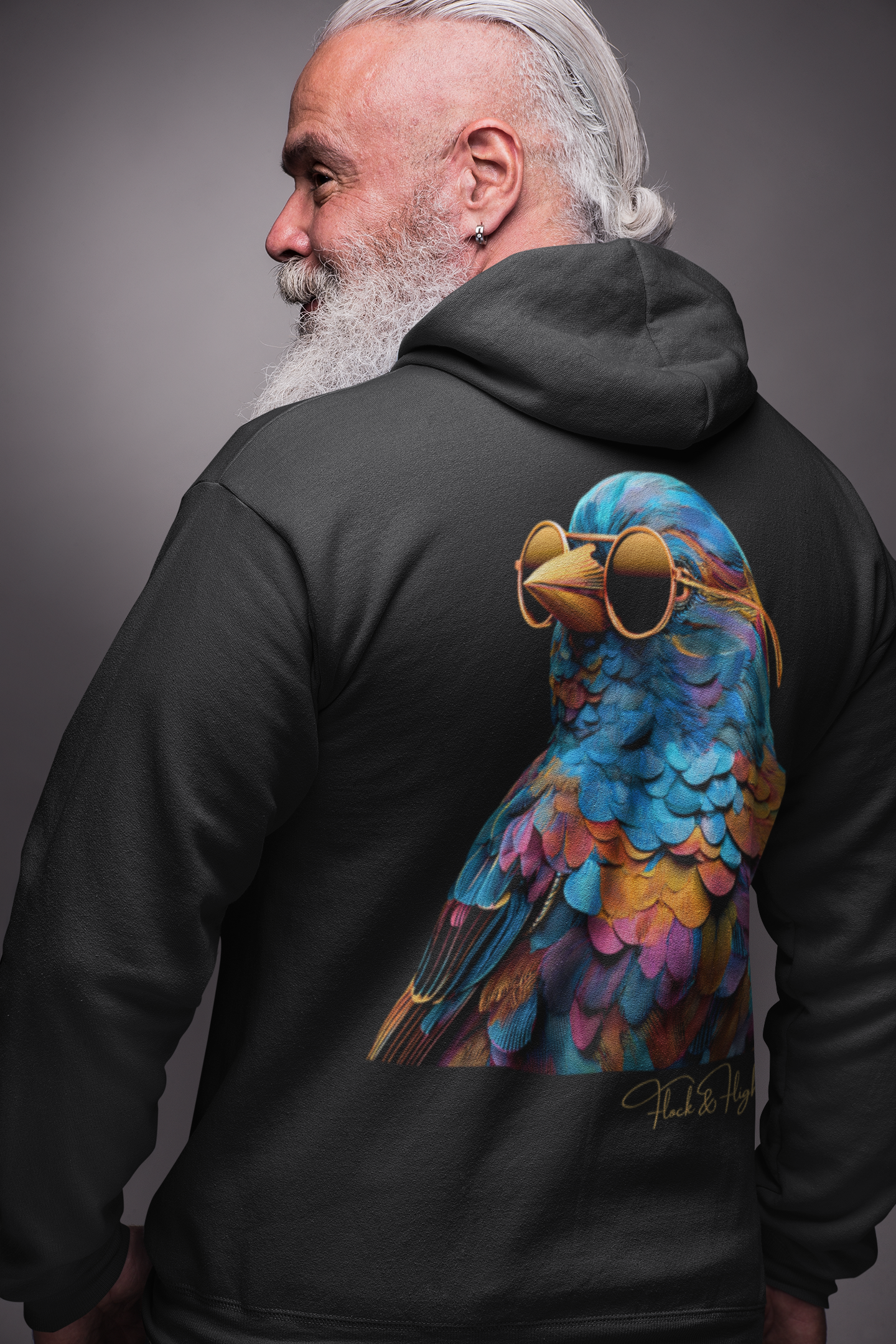 Finch Aviator Hoodie – Limited Edition Bird Lover Streetwear by Flock & Flight