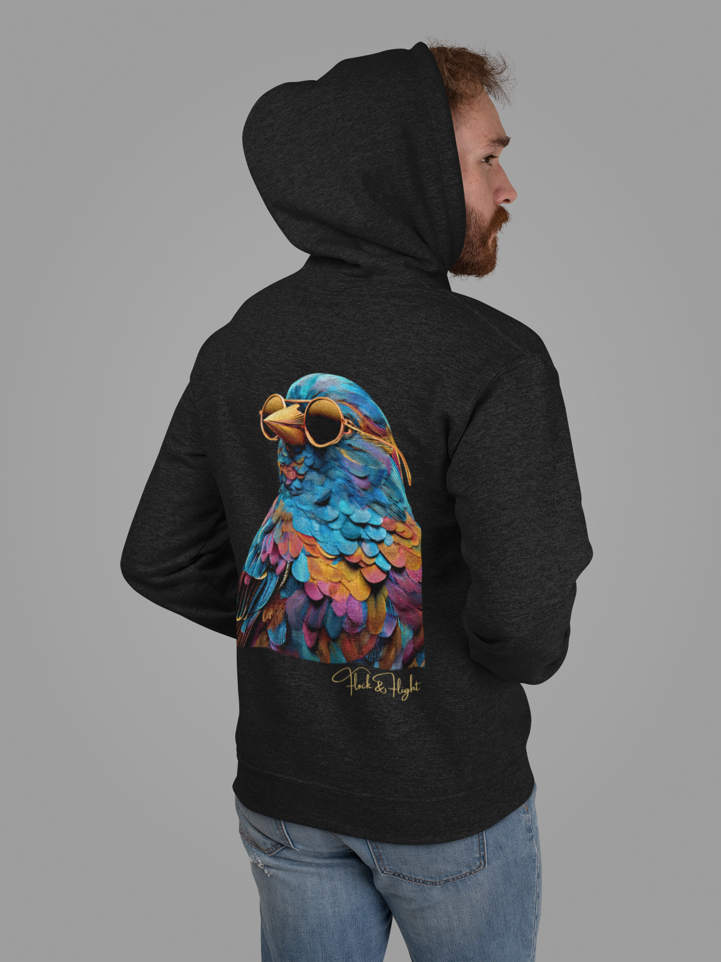 Finch Aviator Hoodie – Limited Edition Bird Lover Streetwear by Flock & Flight