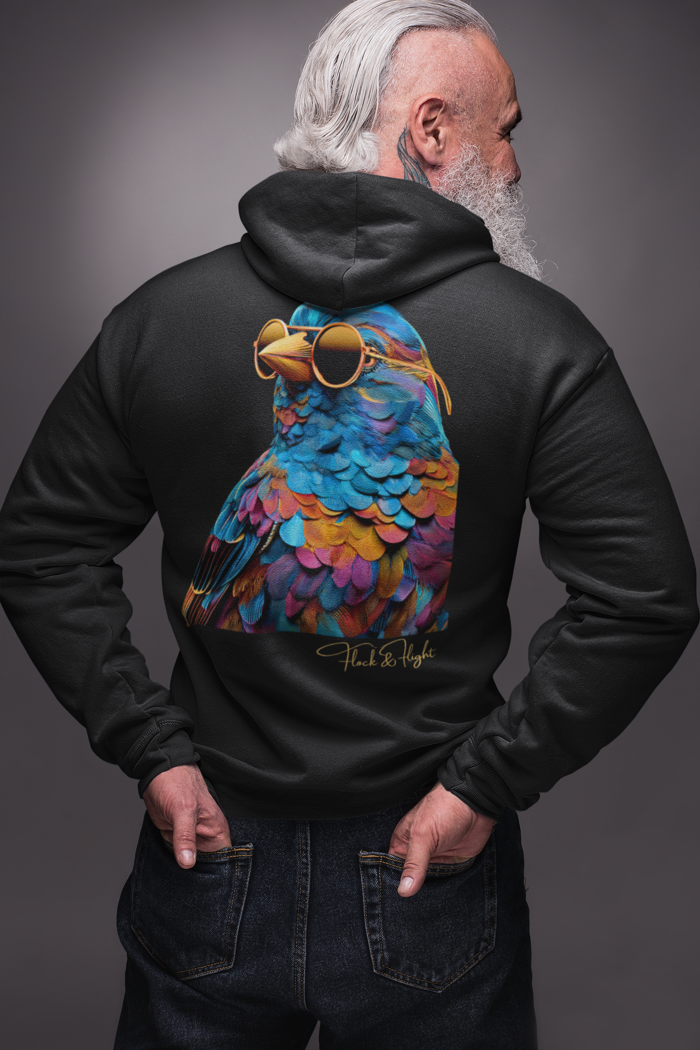 Finch Aviator Hoodie – Limited Edition Bird Lover Streetwear by Flock & Flight