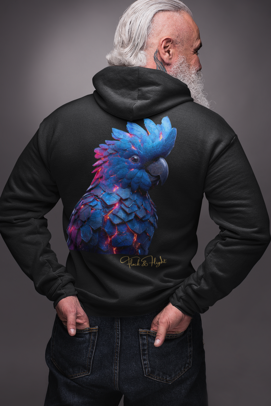 Ember Flock Cockatoo Hoodie – Limited Edition Bird Streetwear (250 Worldwide)