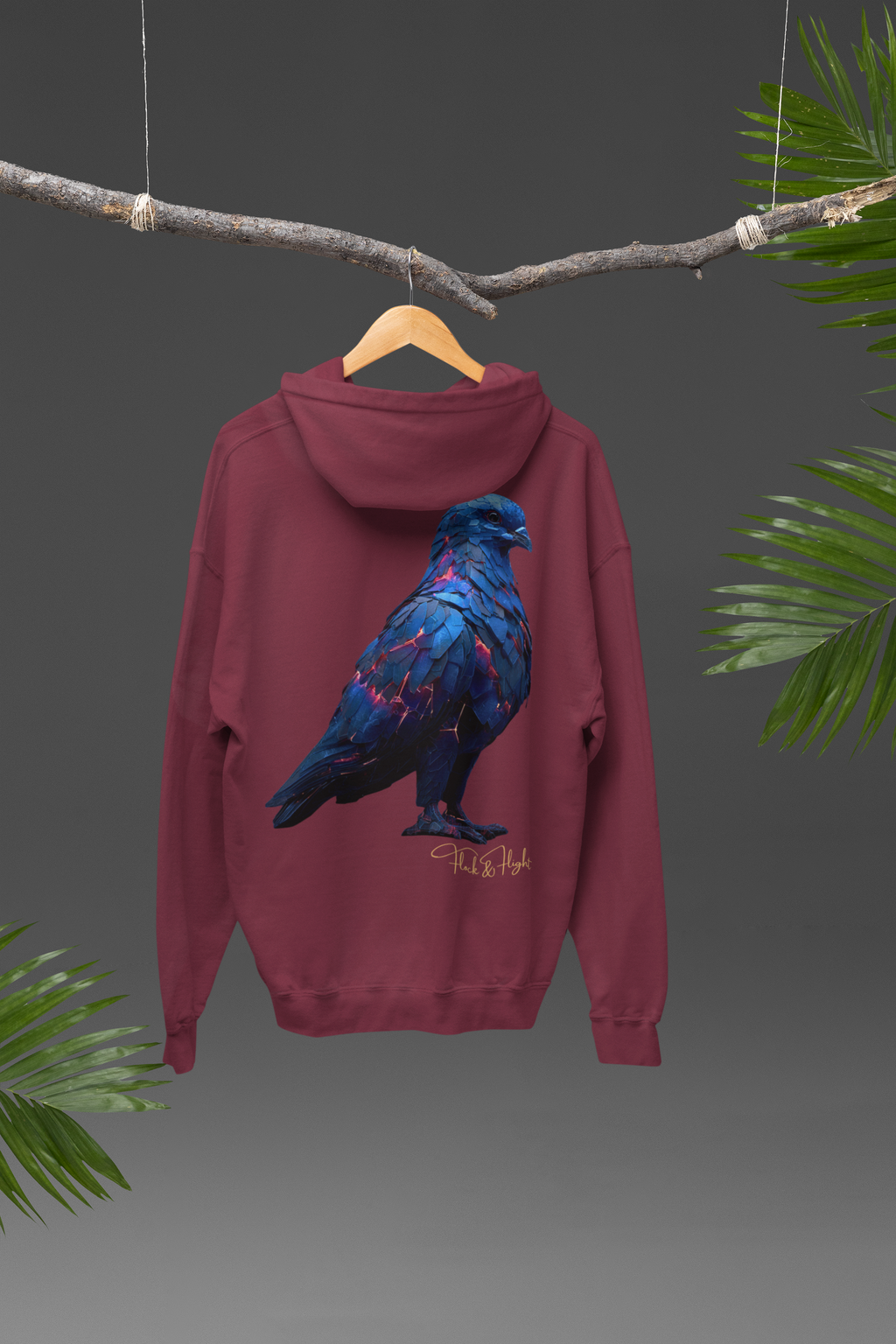 Ember Flock Pigeon Hoodie – Limited Edition Bird Streetwear (Premium Line)