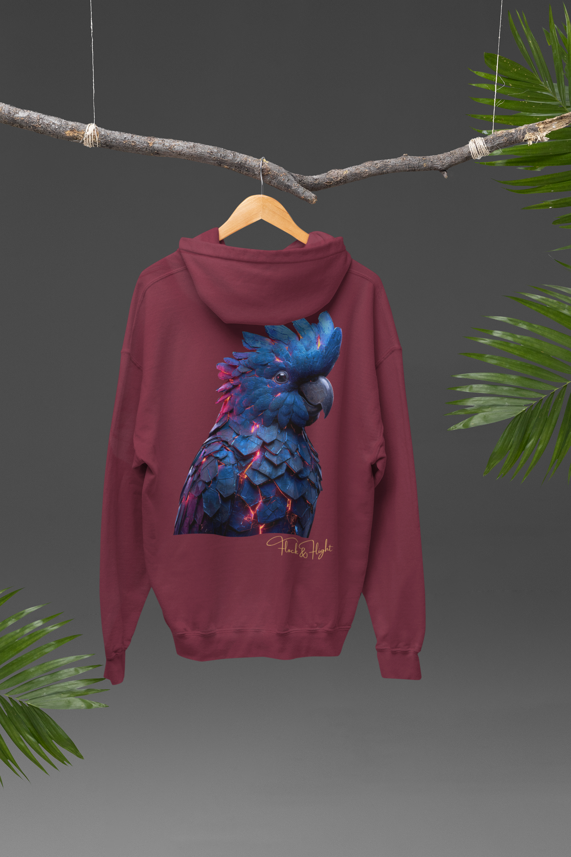 Ember Flock Cockatoo Hoodie – Limited Edition Bird Streetwear (250 Worldwide)