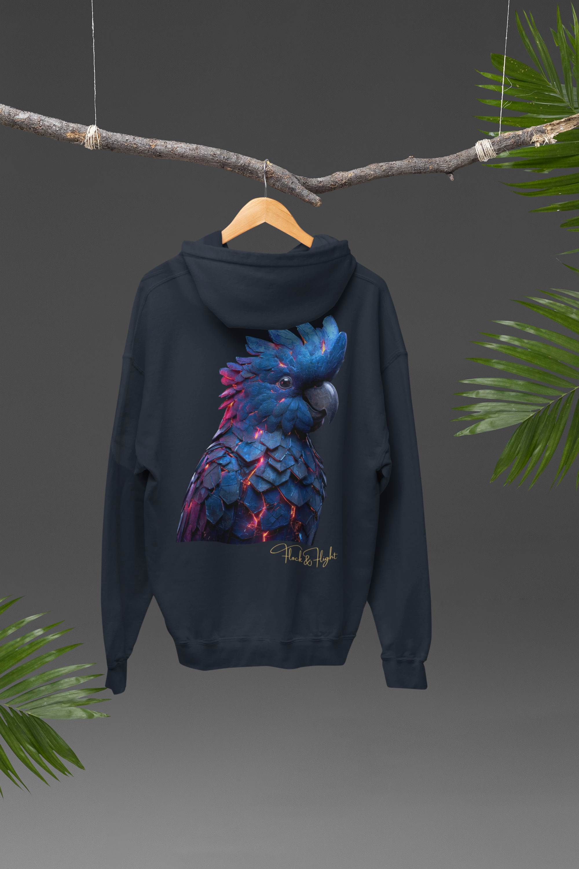 Ember Flock Cockatoo Hoodie – Limited Edition Bird Streetwear (250 Worldwide)