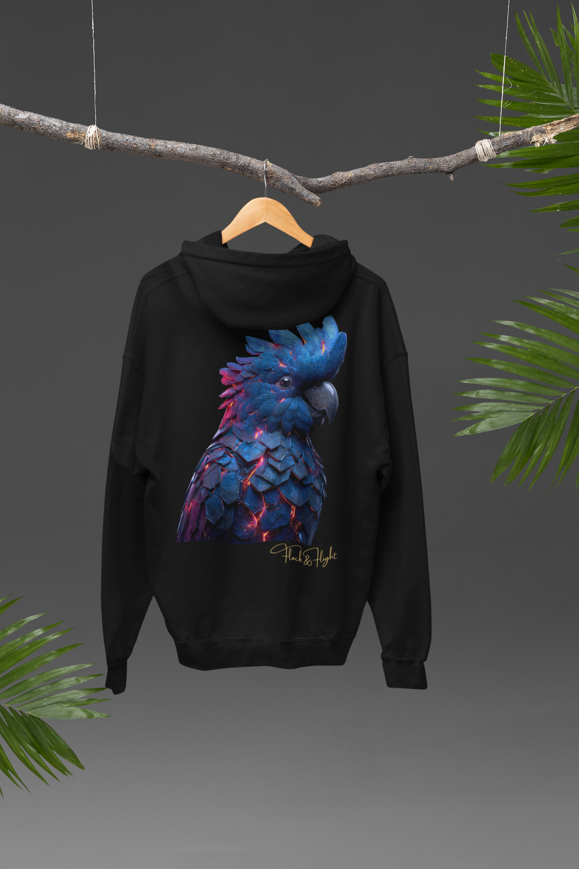 Ember Flock Cockatoo Hoodie – Limited Edition Bird Streetwear (250 Worldwide)