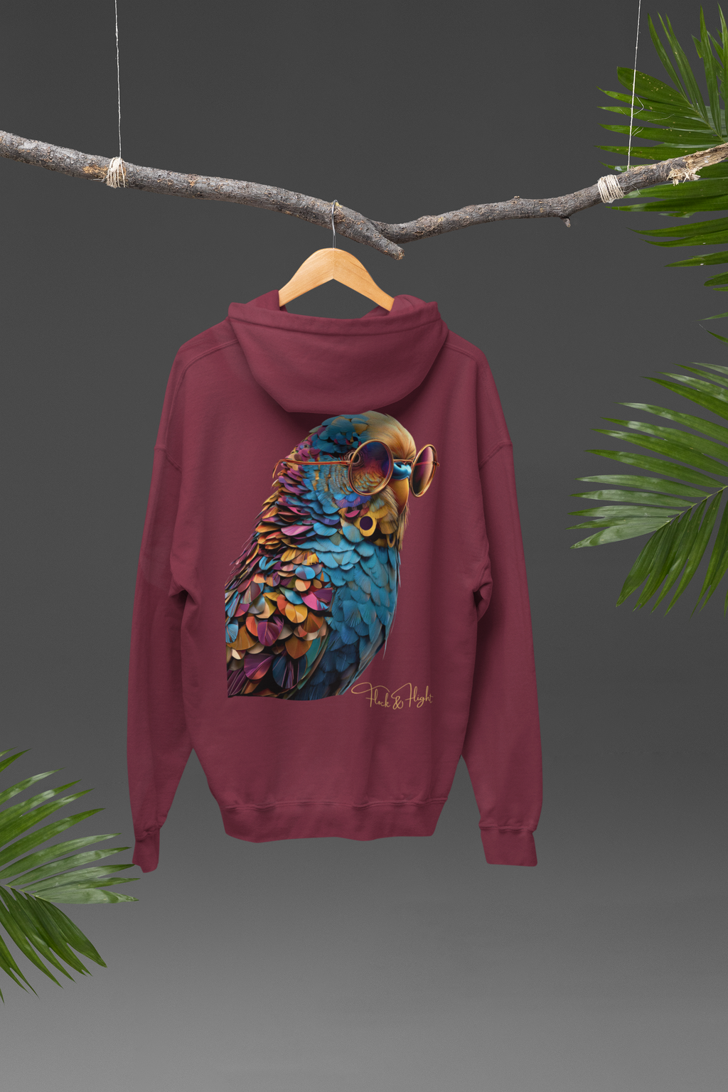 Finch Aviator Hoodie – Limited Edition Bird Lover Streetwear by Flock & Flight