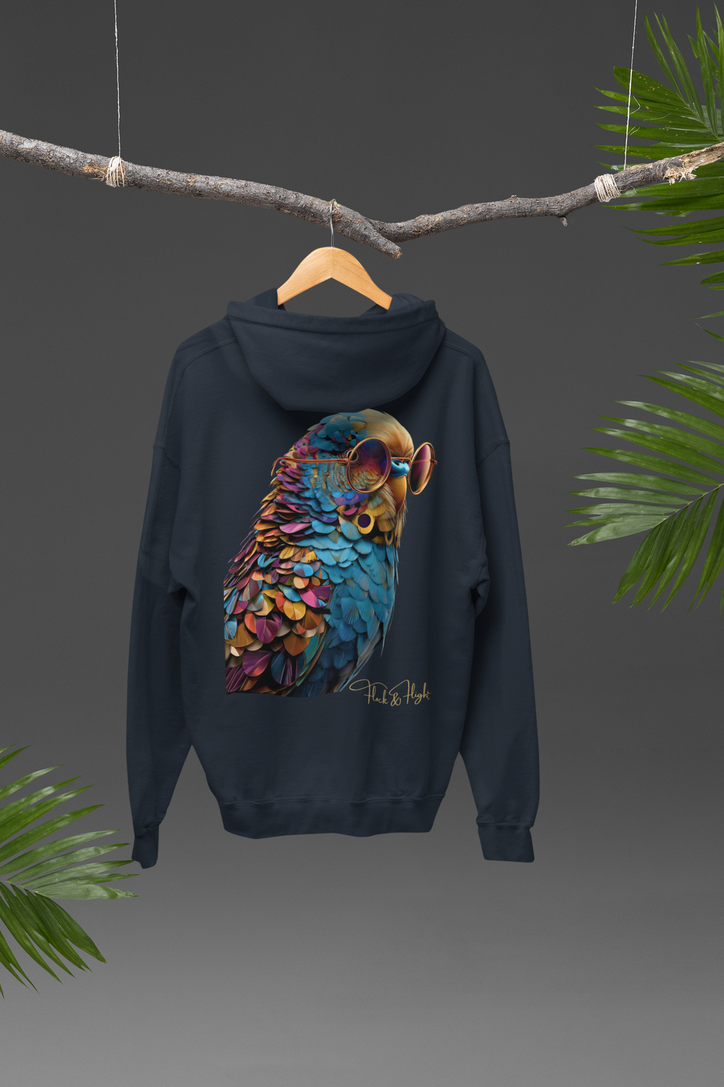 Finch Aviator Hoodie – Limited Edition Bird Lover Streetwear by Flock & Flight