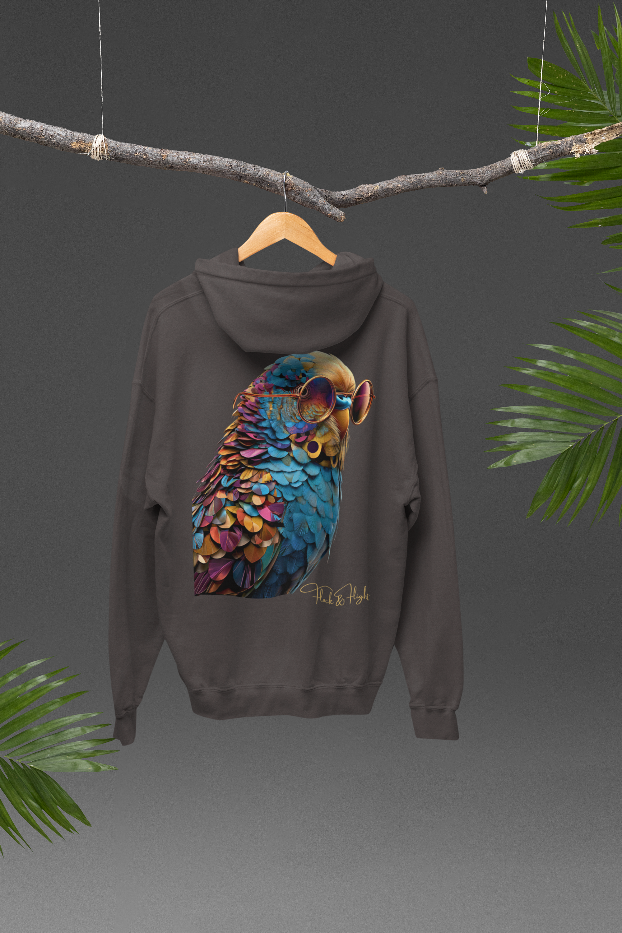 Finch Aviator Hoodie – Limited Edition Bird Lover Streetwear by Flock & Flight
