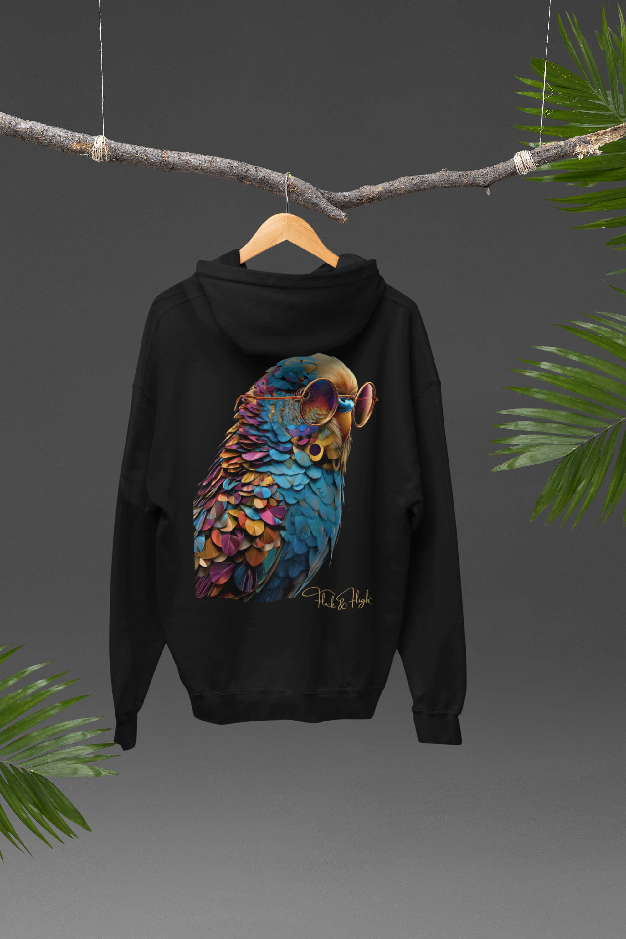 Finch Aviator Hoodie – Limited Edition Bird Lover Streetwear by Flock & Flight