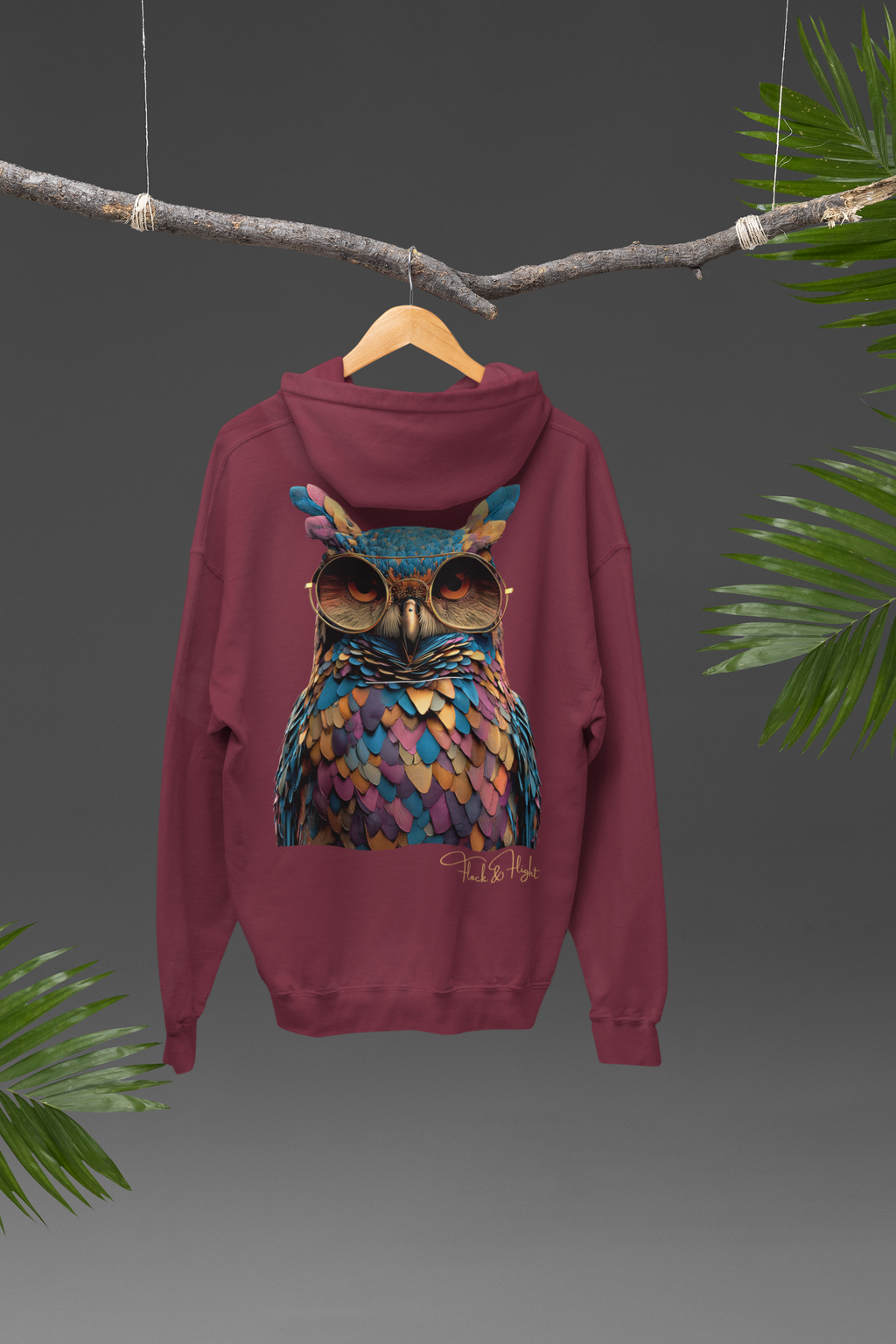 Owl Aviator Hoodie – Limited Edition Bird Lover Streetwear by Flock & Flight