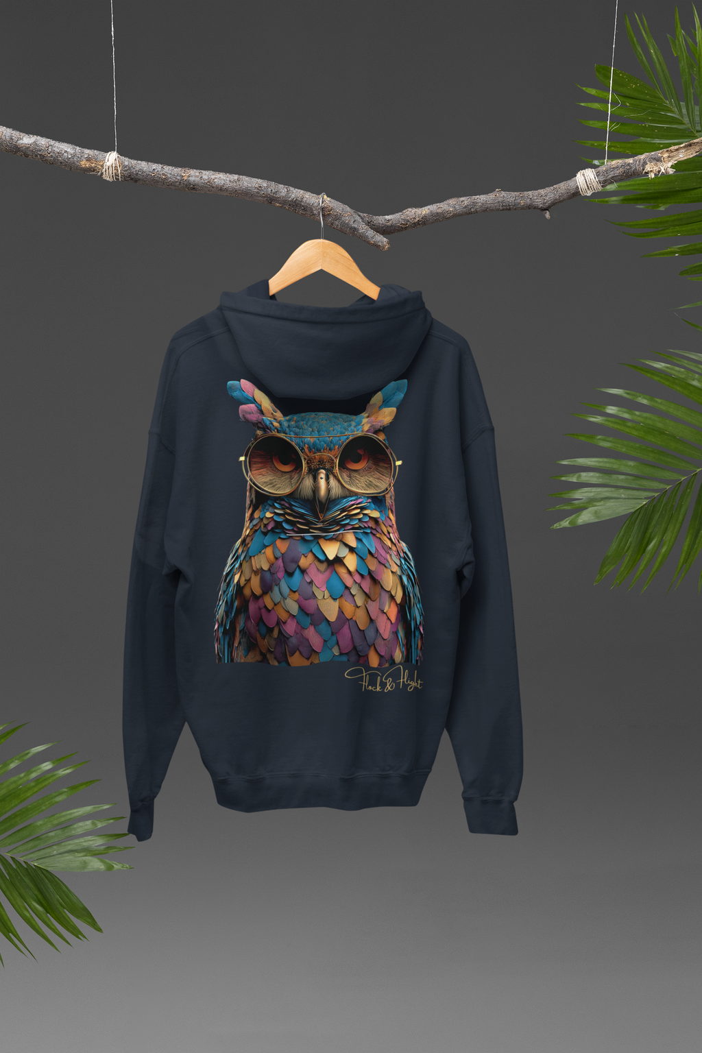 Owl Aviator Hoodie – Limited Edition Bird Lover Streetwear by Flock & Flight