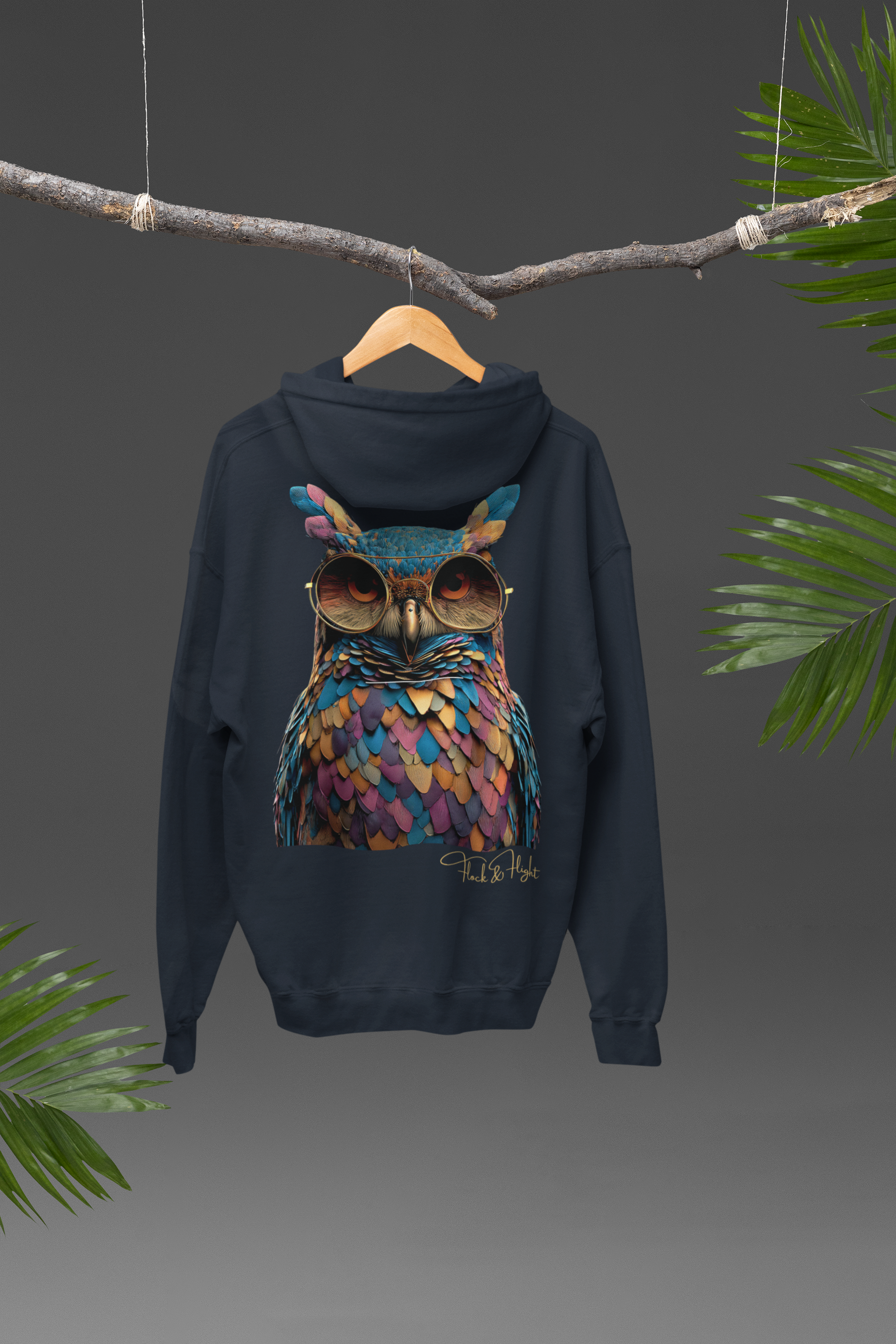 Owl Aviator Hoodie – Limited Edition Bird Lover Streetwear by Flock & Flight