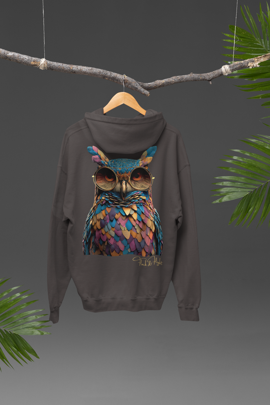 Owl Aviator Hoodie – Limited Edition Bird Lover Streetwear by Flock & Flight