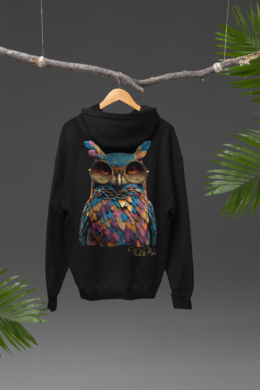 Owl Aviator Hoodie – Limited Edition Bird Lover Streetwear by Flock & Flight