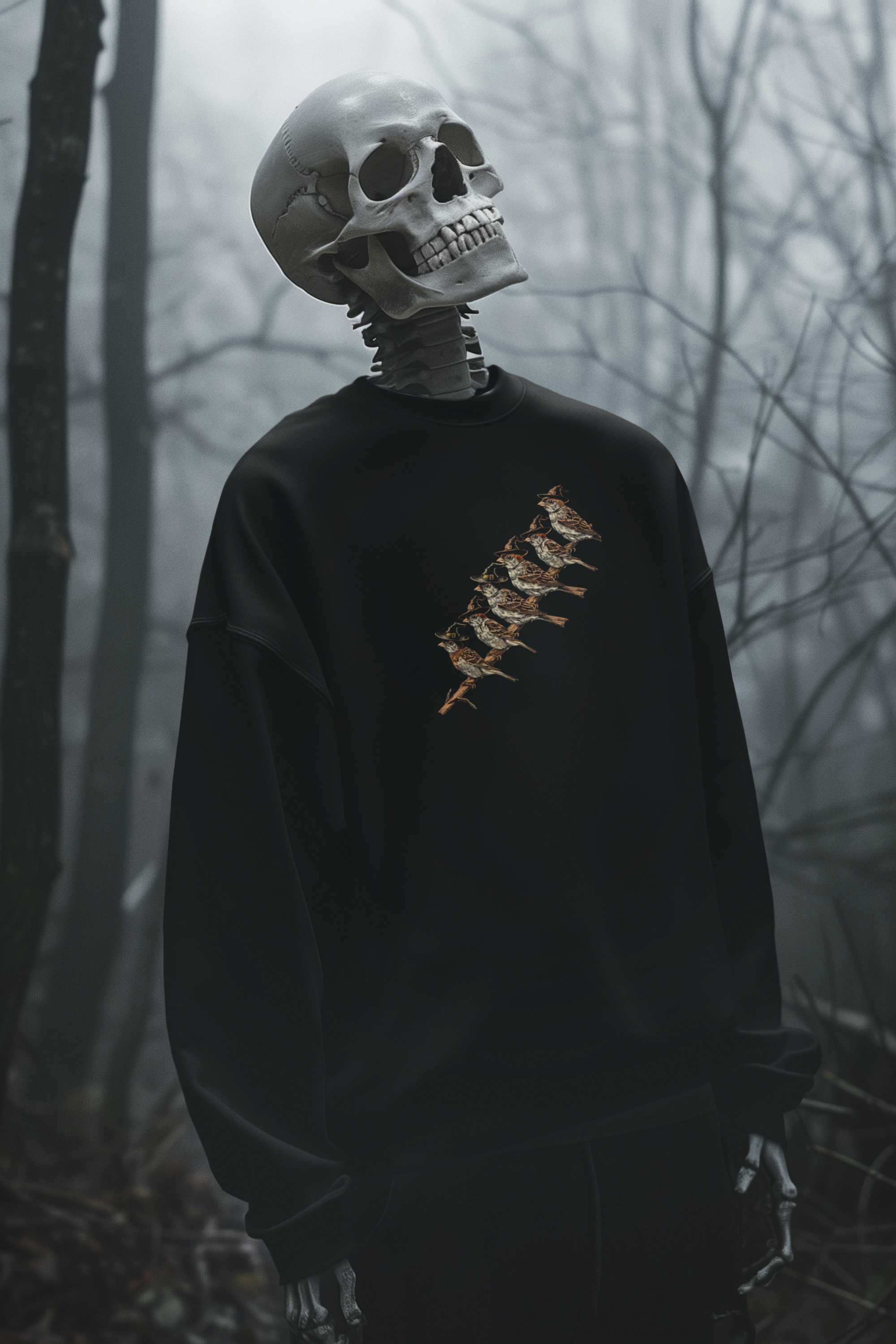 Witch Finch Flock Sweatshirt – Spooky Season Crewneck